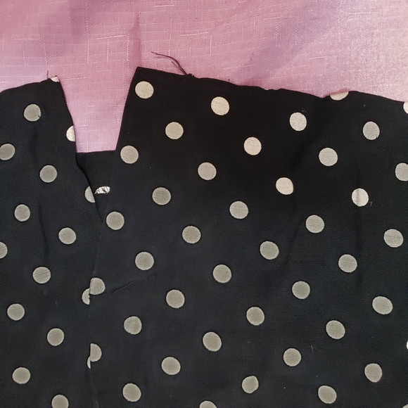 Retro Vintage Black & White Polka Dot Mini Dress - Picture 5 of 6